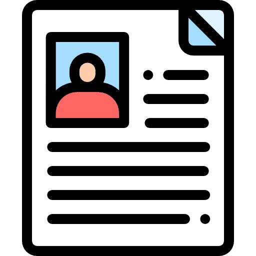 Personal profile portfolio interface application icon