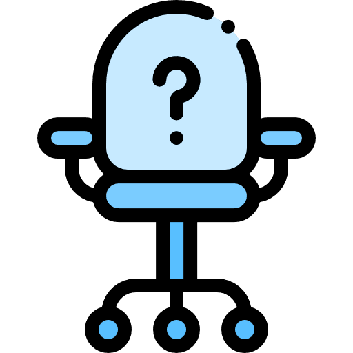 Position chair company furniture icon