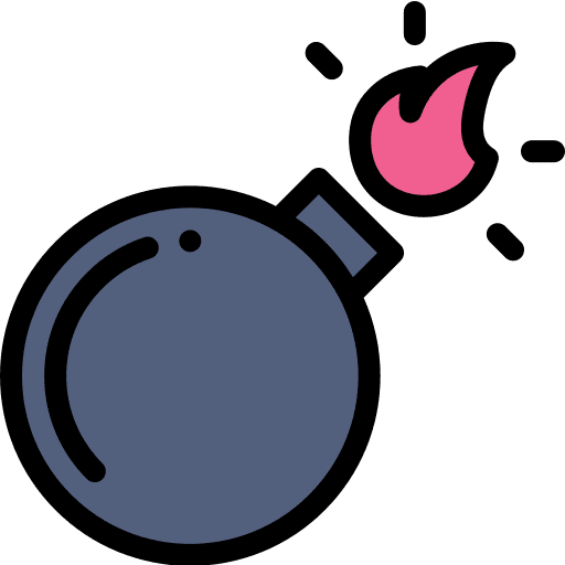 Bomb weapons miscellaneous security icon Bomb weapons miscellaneous security icon