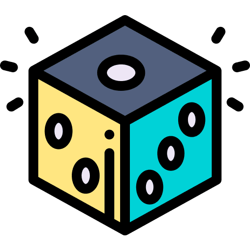 Dices dices entertainment game icon