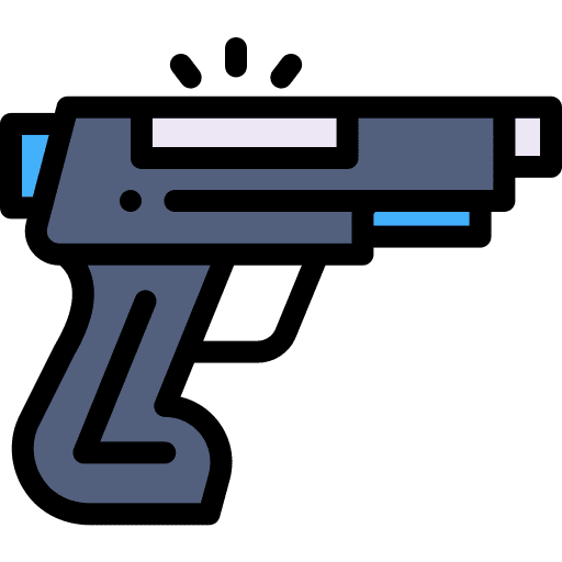 Gun videogame gun bullets icon Gun videogame gun bullets icon