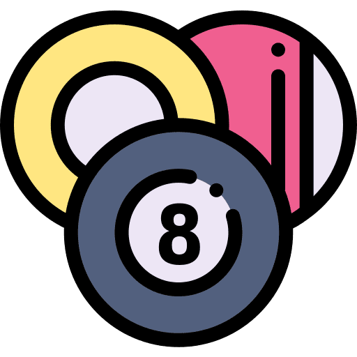 Billiard ball gaming bet icon Billiard ball gaming bet icon