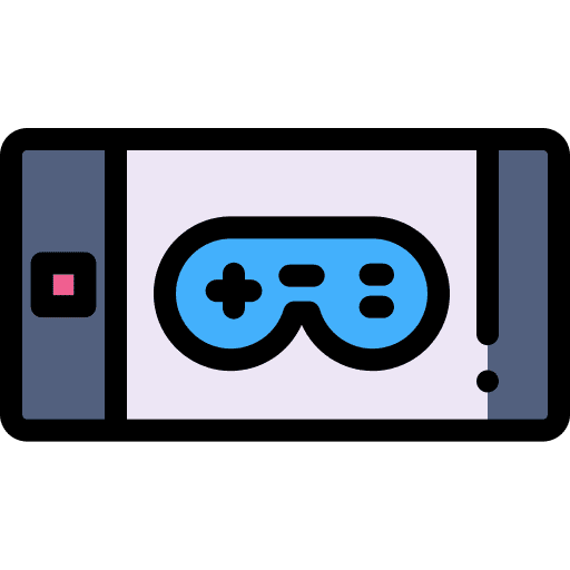 Gaming mobile phone controler communications icon Gaming mobile phone controler communications icon