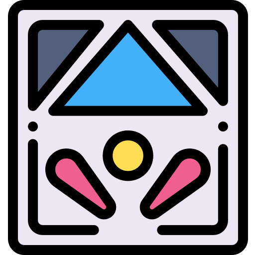 Pinball gaming entertainment hobbies and free time icon Pinball gaming entertainment hobbies and free time icon