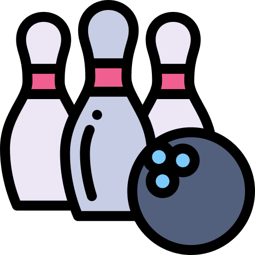 Bowling fun gaming leisure icon Bowling fun gaming leisure icon