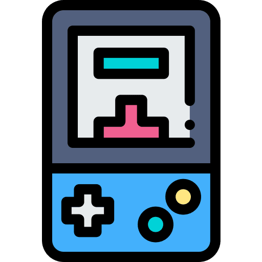 Console portable game console arcade icon Console portable game console arcade icon