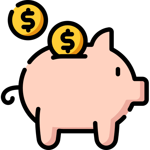 Piggy bank bank money cash icon
