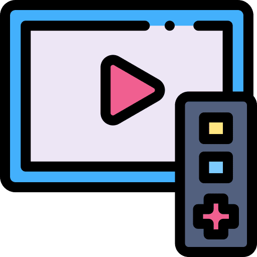 Videogame remote control monitor television icon Videogame remote control monitor television icon