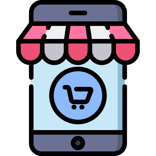 Online store commerce retail shopping icon Online store commerce retail shopping icon