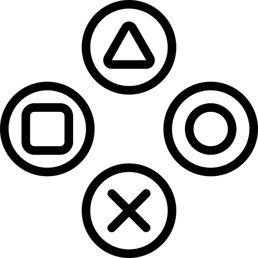 Buttons gamepad videogame console icon