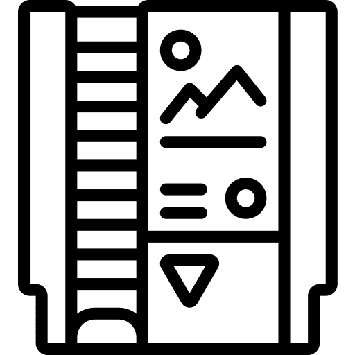 Game cartridge gamer game cartridge game console icon