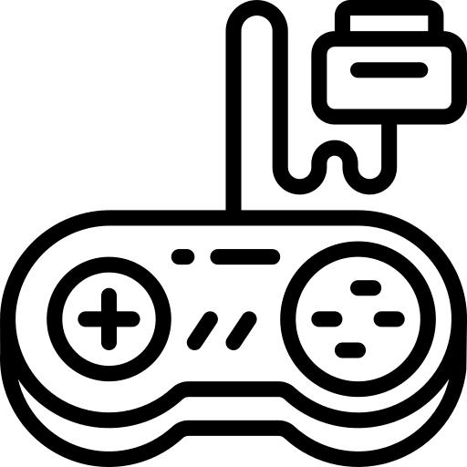 Gamepad joystick multimedia technology icon