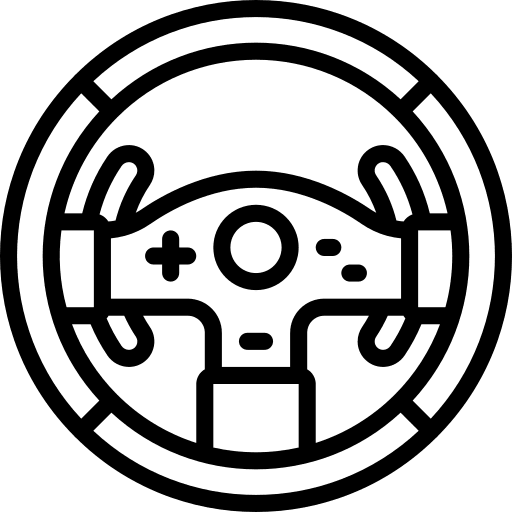 Steering wheel steering wheel electronics joystick icon