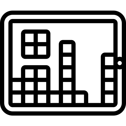 Tetris shapes video game tetris icon