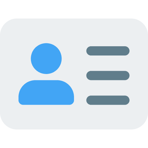 Id card intern identification business icon