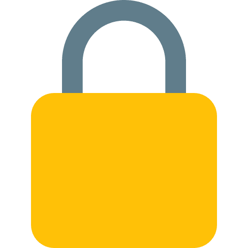 Lock unlocked secure security icon
