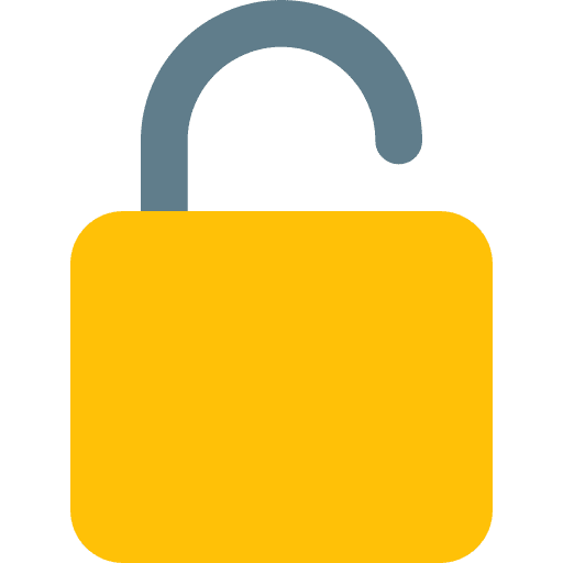 Unlock unlock tools and utensils lock icon