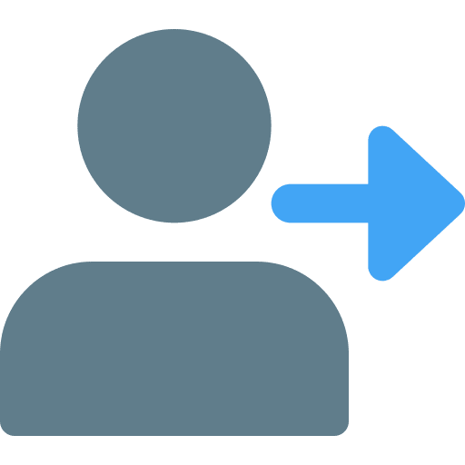 User avatar website enter icon