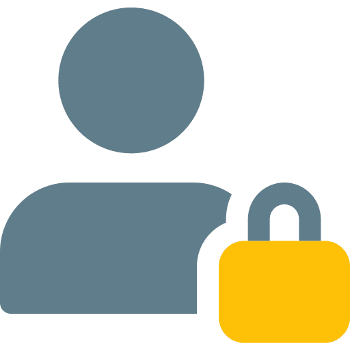 User interface web page user icon