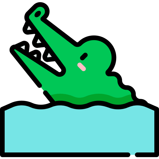 Crocodile alligator zoo crocodile icon