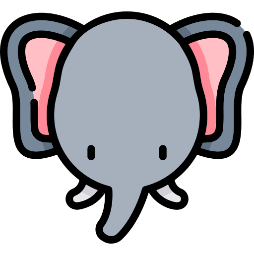 Elephant animals zoo animal icon