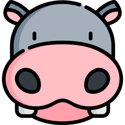 Hippopotamus wildlife animal kingdom animals icon
