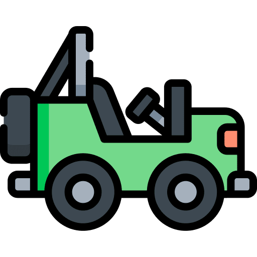 Truck transports truck wheels icon