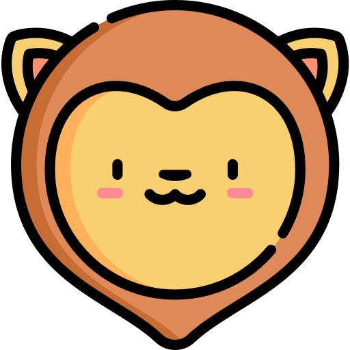 Lion mammal zoo animal kingdom icon