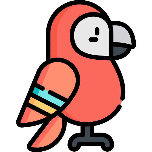 Macaw bird pet animals icon