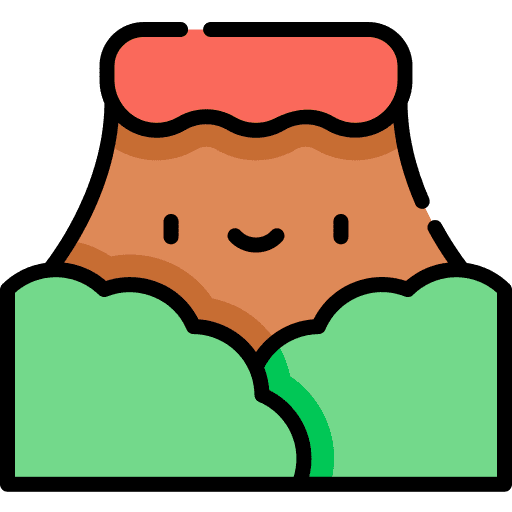 Volcano nature eruption volcano icon