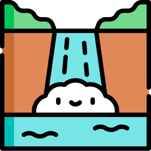 Waterfall river waterfall landscape icon