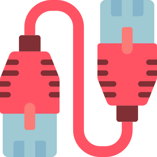 Cable technology electronics network icon
