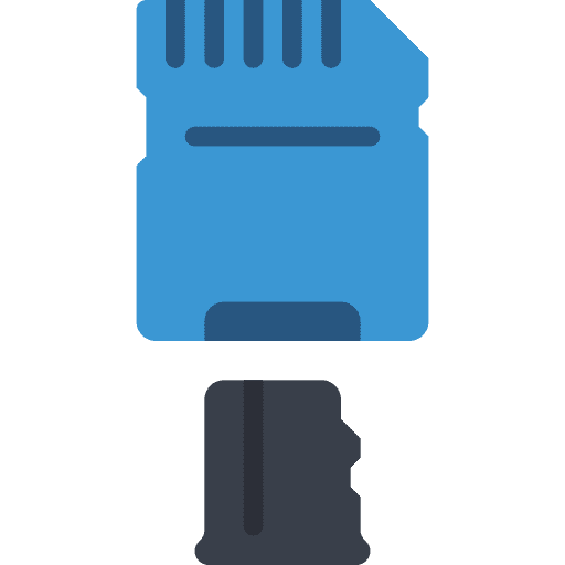 Micro sd card reader electronics technology icon