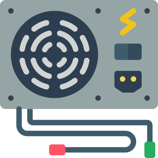 Power supply power supply power electronic icon