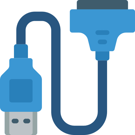 Usb technology port sata icon