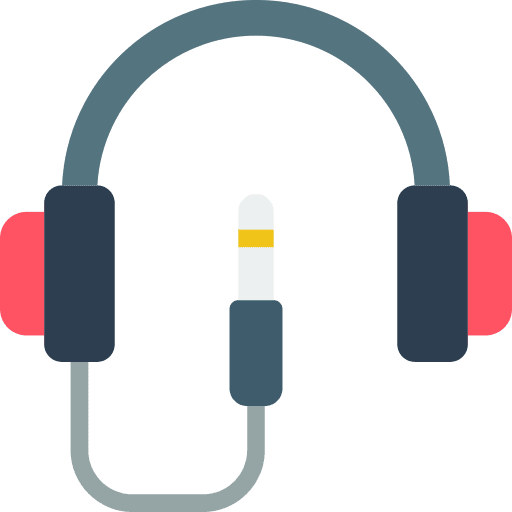 Headphone microphone headset videocall icon