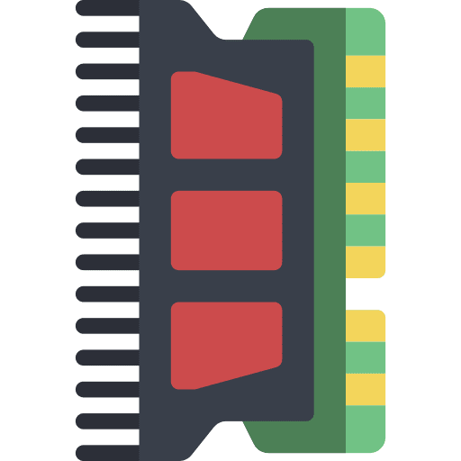 Ram storage ram memory chip icon