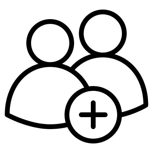 Add group interface person add group icon Add group interface person add group icon