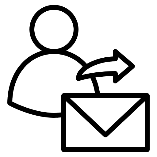 Send mail profile account interface icon