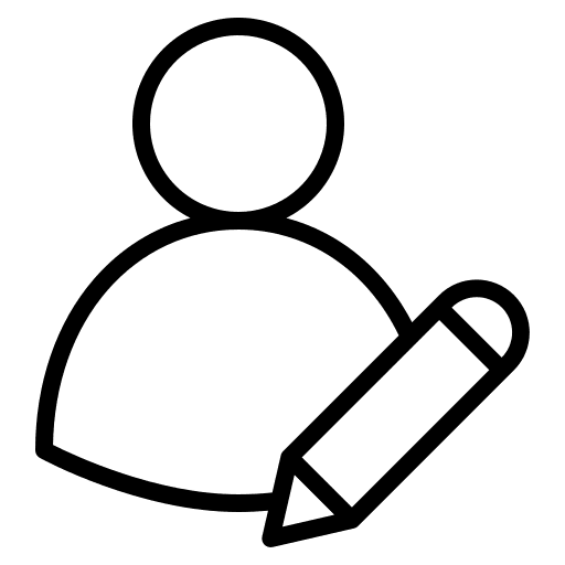 User profile account edit icon