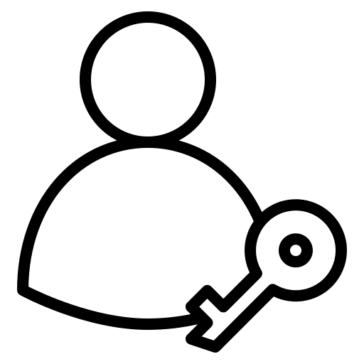 User person interface key icon User person interface key icon