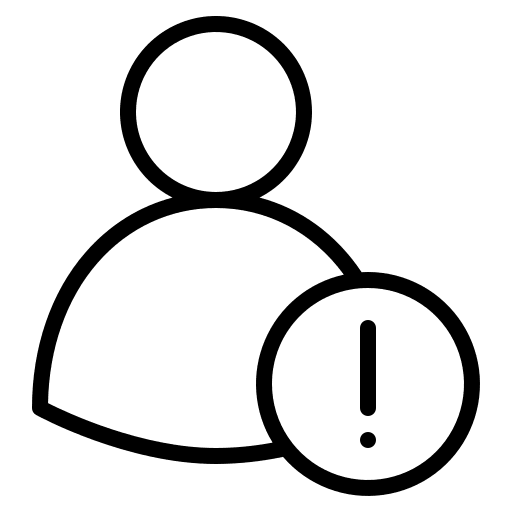 User user warning avatar icon User user warning avatar icon