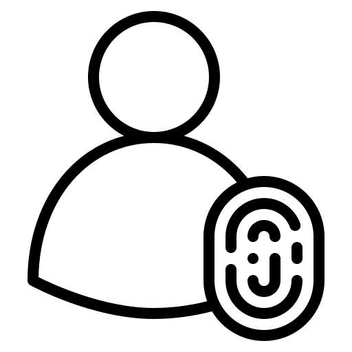 Personal identification profile user personal identification icon Personal identification profile user personal identification icon