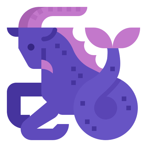 Capricorn zodiac shapes and symbols cultures icon