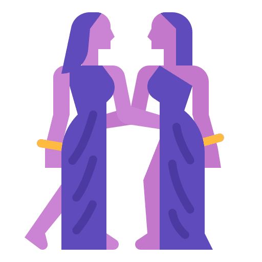 Gemini zodiac horoscope astrology icon