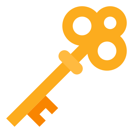 Key miscellaneous key door icon