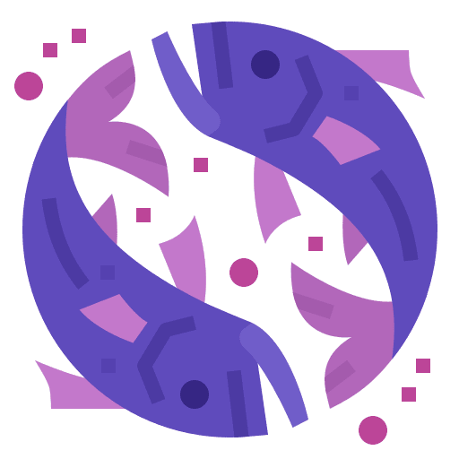 Pisces astrology horoscope esoteric icon