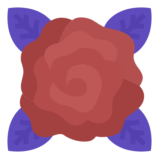 Rose nature botanical blossom icon