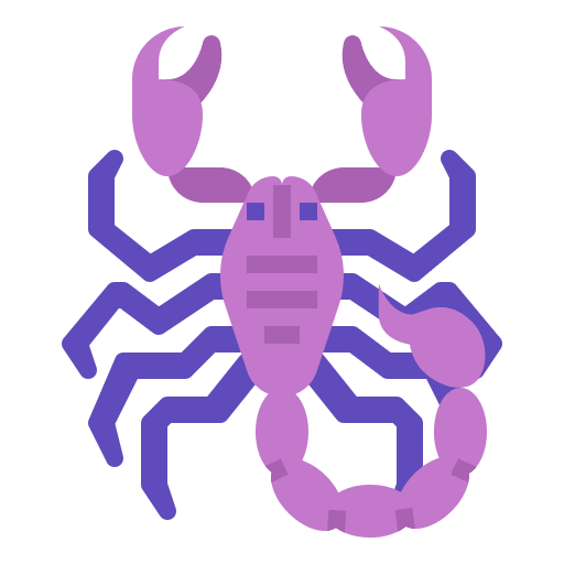 Scorpio astrology shapes and symbols horoscope icon
