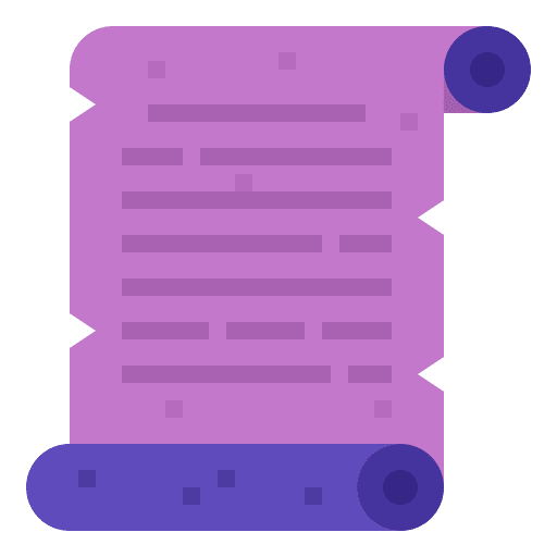 Scroll old communications manuscript icon